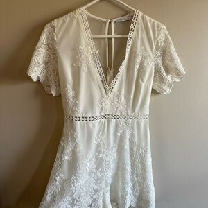 Lush White Mesh Top with Crochet Detail